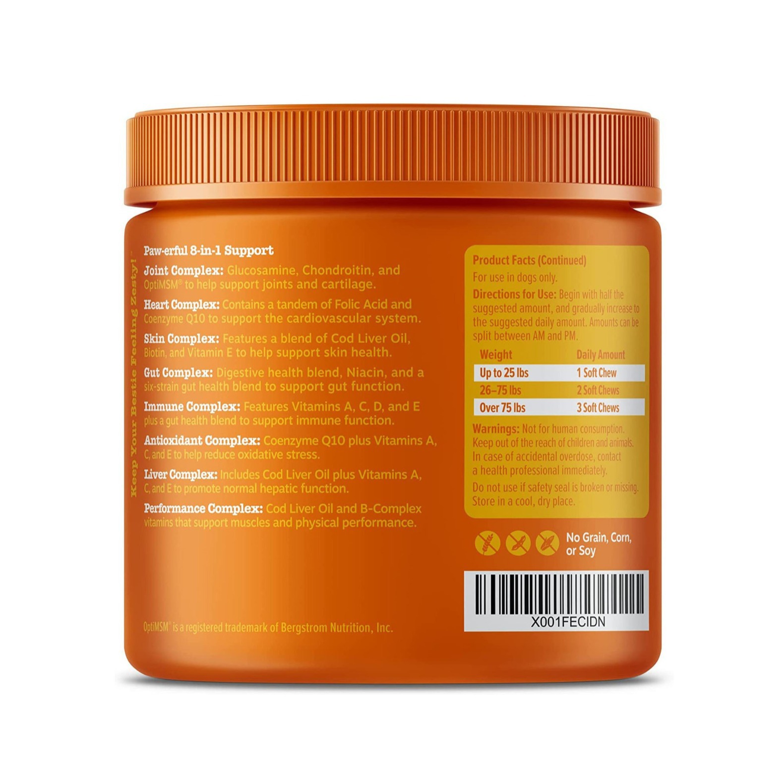 PawBalance 8-in-1 Daily Dog Soft Chews – Multi-Functional Nutritional Supplement (120 Chews)