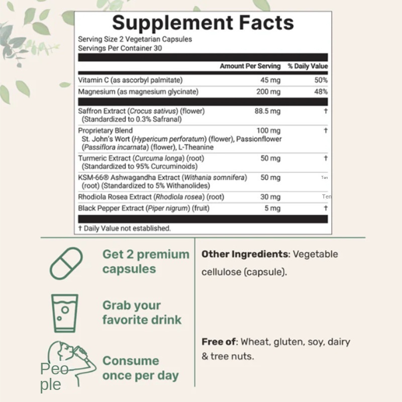 Saffron Advanced Capsules – 60 Capsules