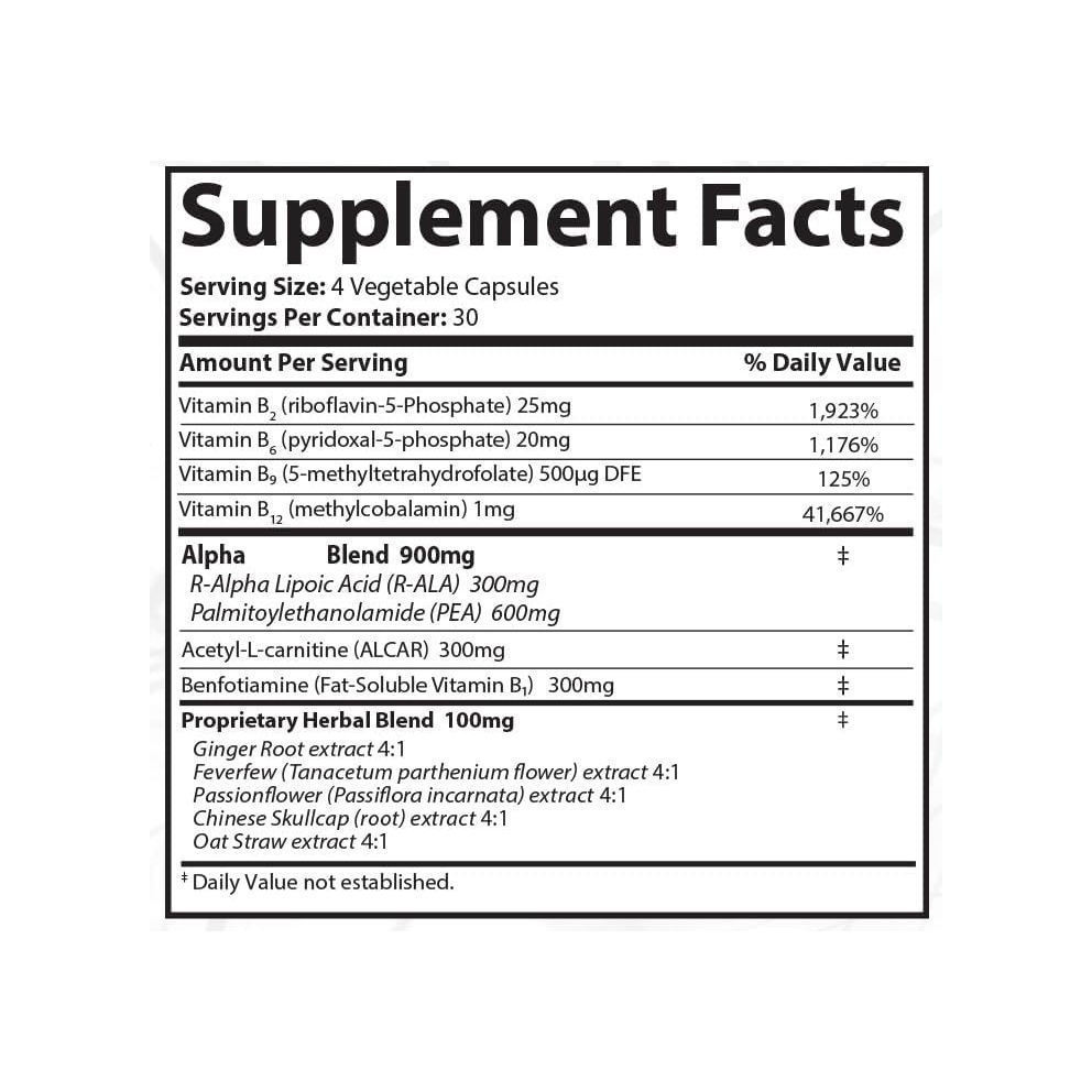 VitalEase B-Complex + Botanical Blend Capsules 