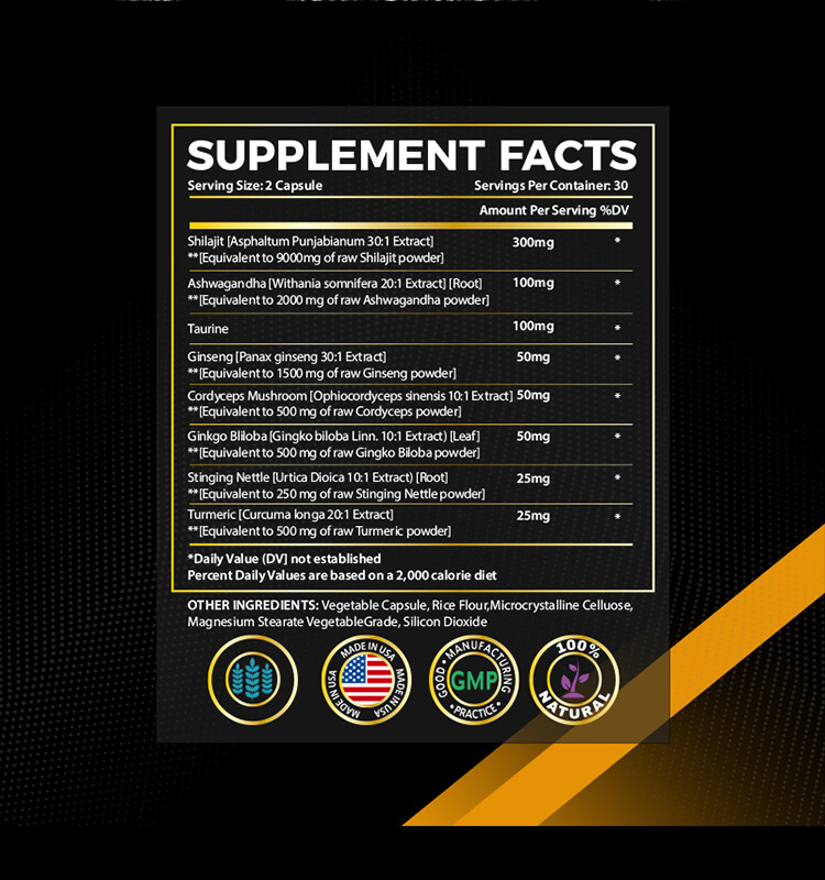 Shilajit Capsules – Ultra Extra Strength Formula for Energy & Vitality