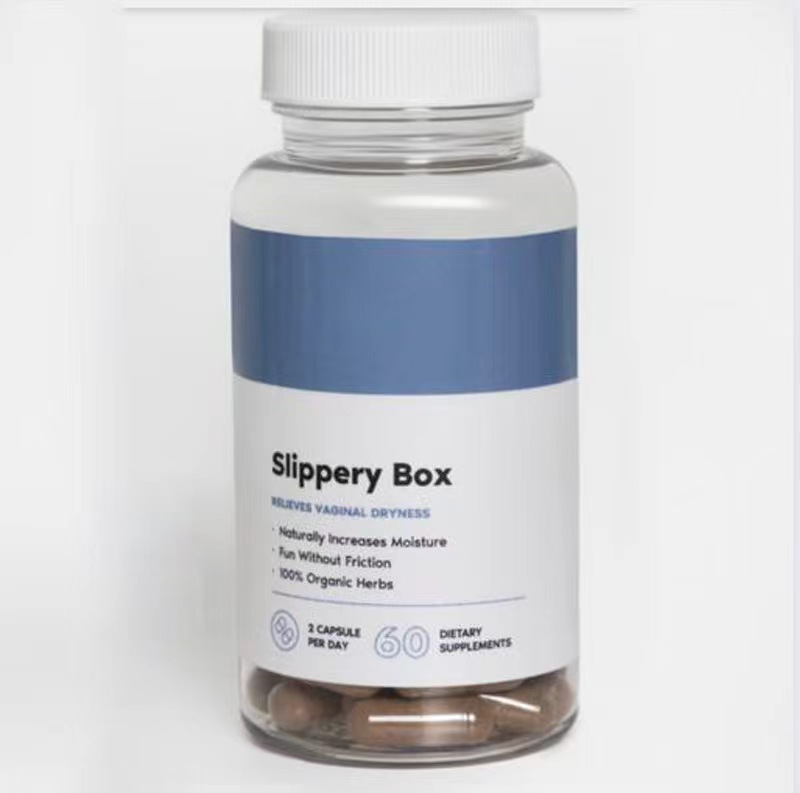 Slippery Box Feminine Balance Capsules | Relieves Vaginal Dryness | Organic Herbal Supplement | 60 Caps