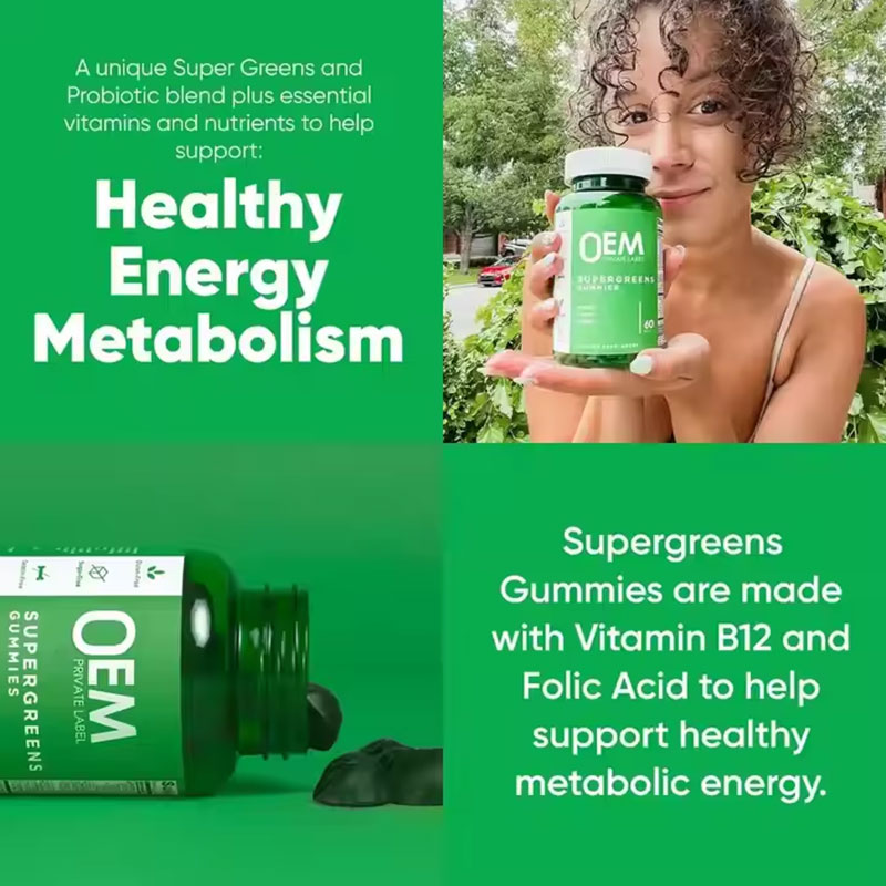 Super Green Vitamin Gummies – Chlorophyll & Multi-Blend Wellness