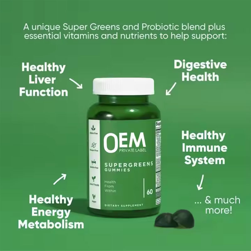 Super Green Vitamin Gummies – Chlorophyll & Multi-Blend Wellness