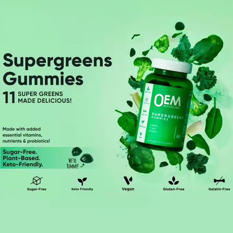 Super Green Vitamin Gummies – Chlorophyll & Multi-Blend Wellness
