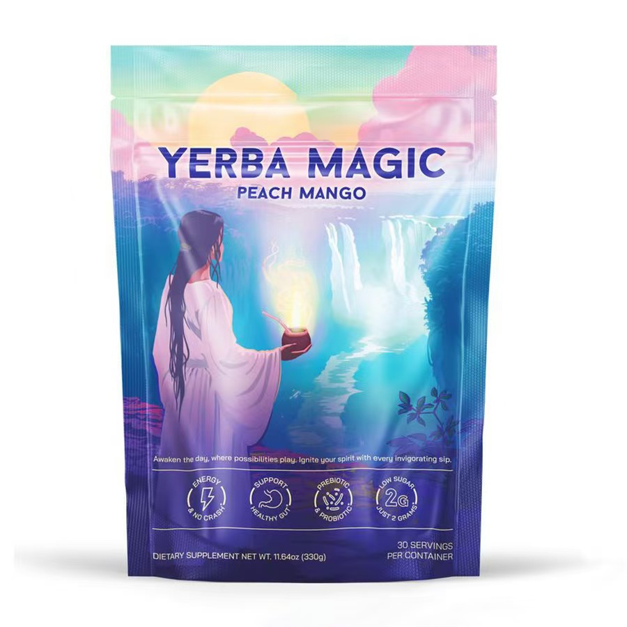 Yerba Mate Instant Tea Powder | Paraguay Tea | Peach & Strawberry Matcha Flavors | 330g