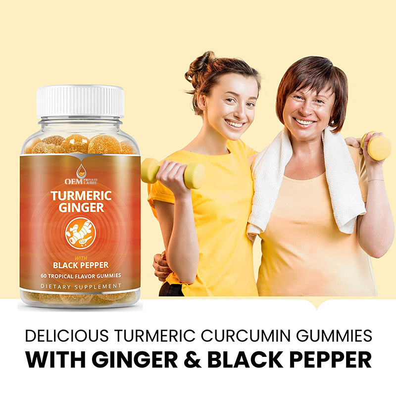 Curcumin & Black Pepper Gummies – Turmeric & Ginger Support