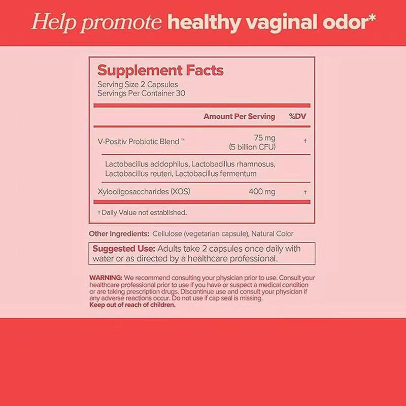 Women's Vaginal Probiotic & Prebiotic Health Capsules