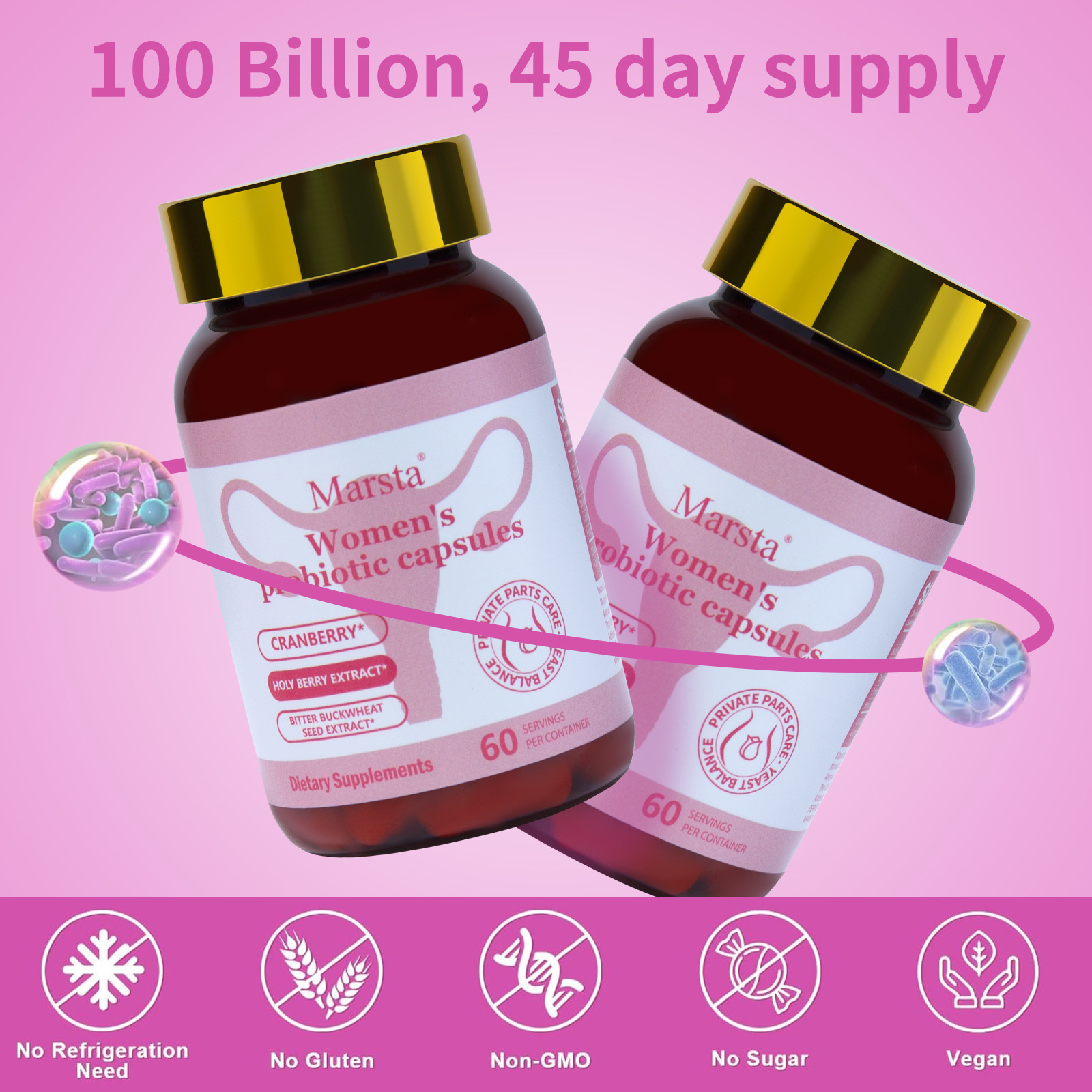Women's Probiotic Capsules – Intimate Health & Yeast Balance Support