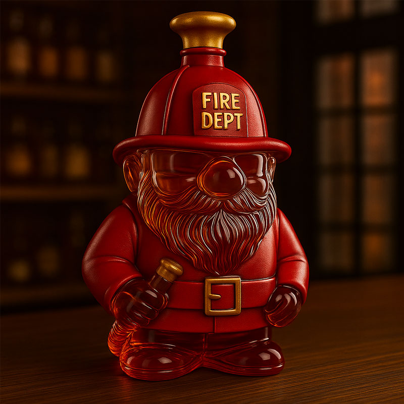 Gnome Fireman Whiskey Decanter