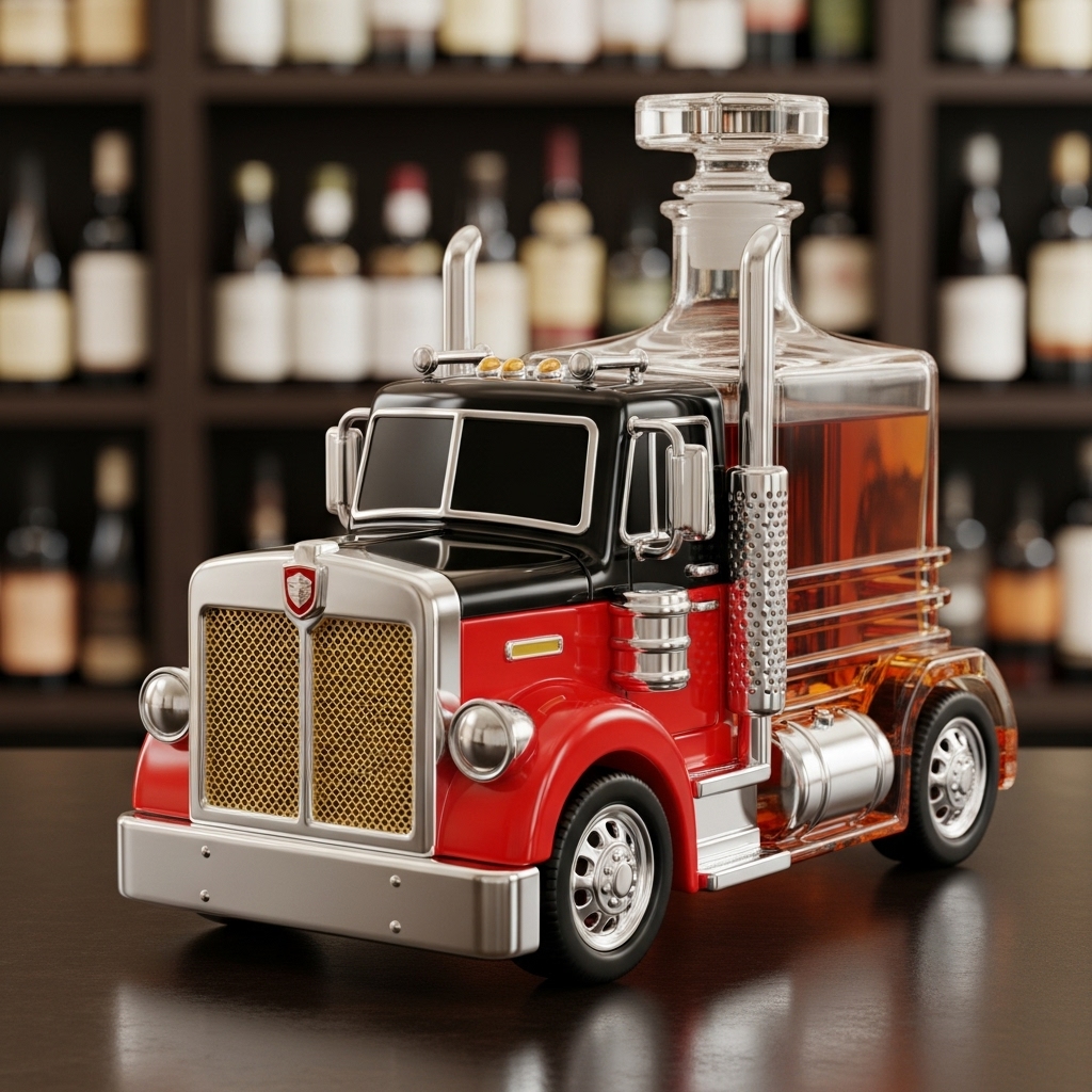 Truck Whiskey Bottle