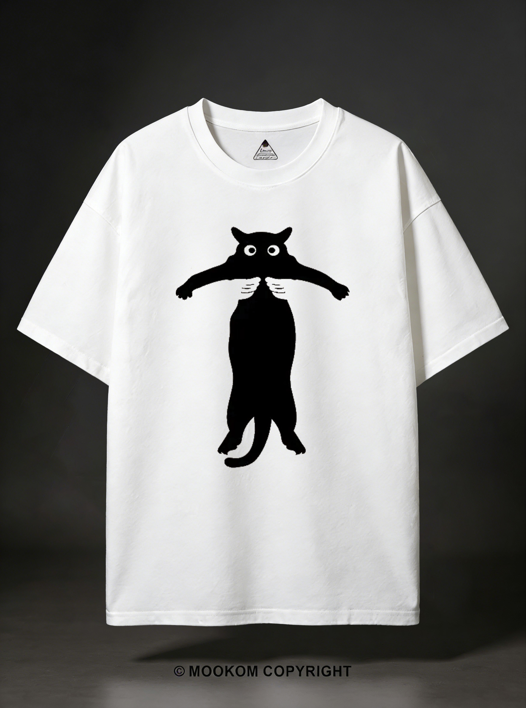 Black Cat Held By Hands Washed T-Shirt
