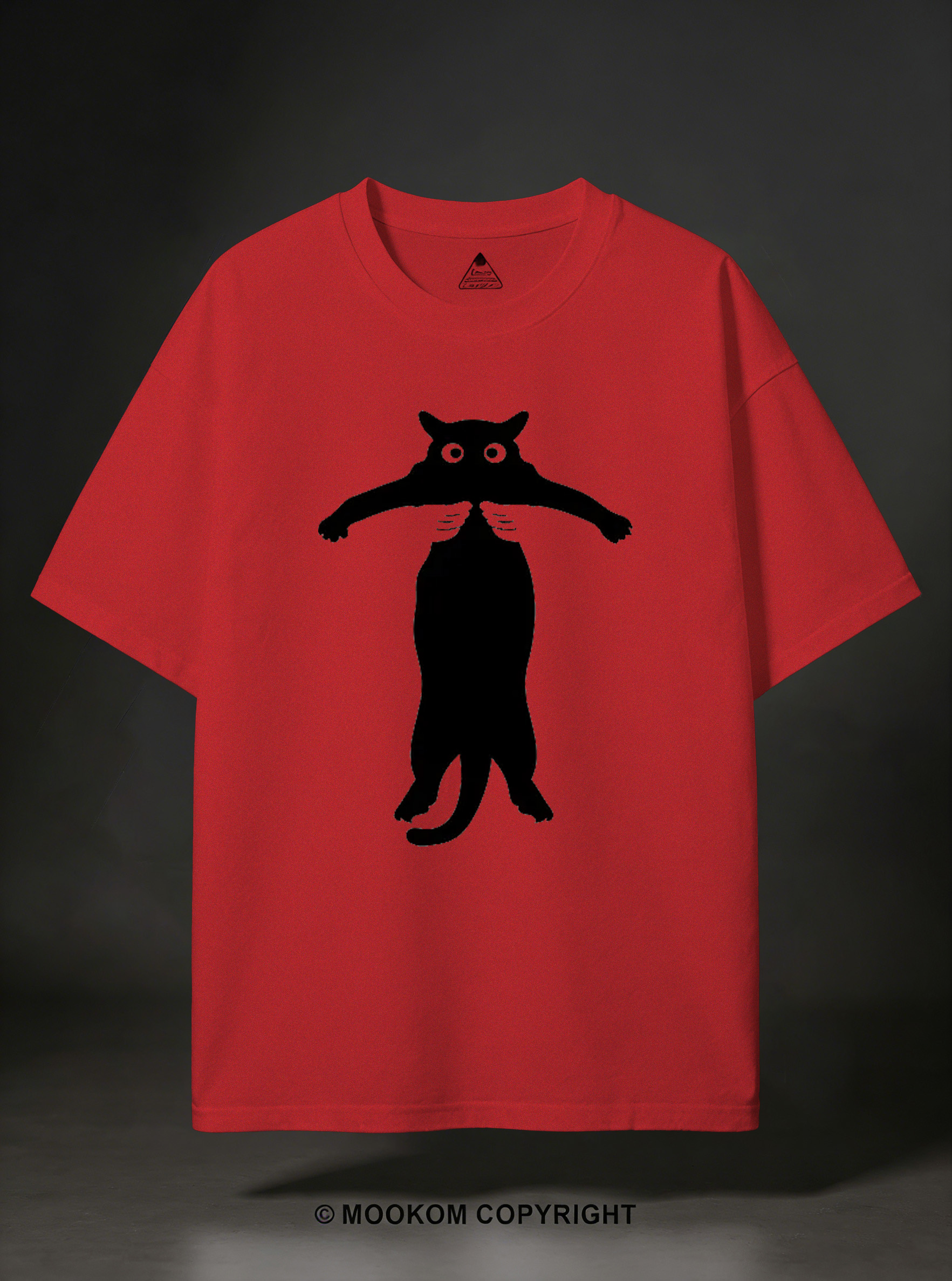 Black Cat Held By Hands Washed T-Shirt