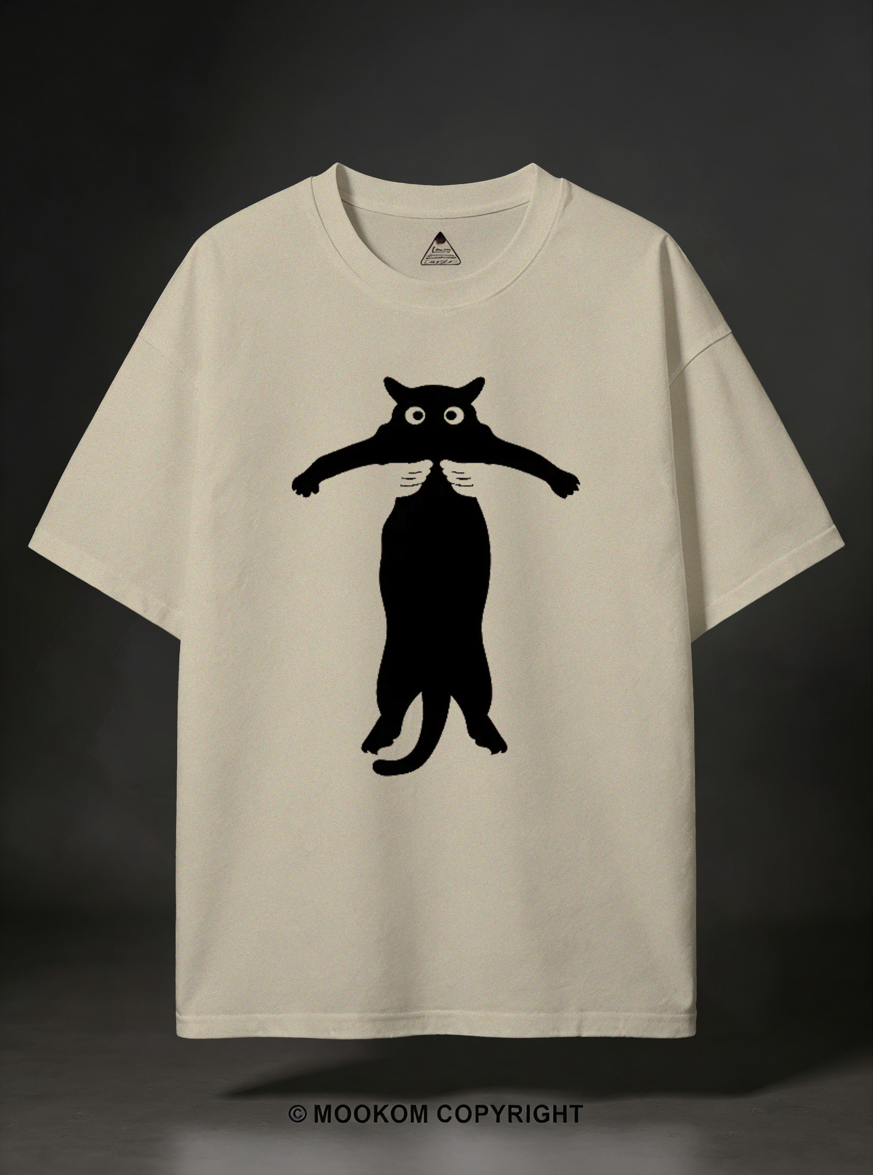 Black Cat Held By Hands Washed T-Shirt