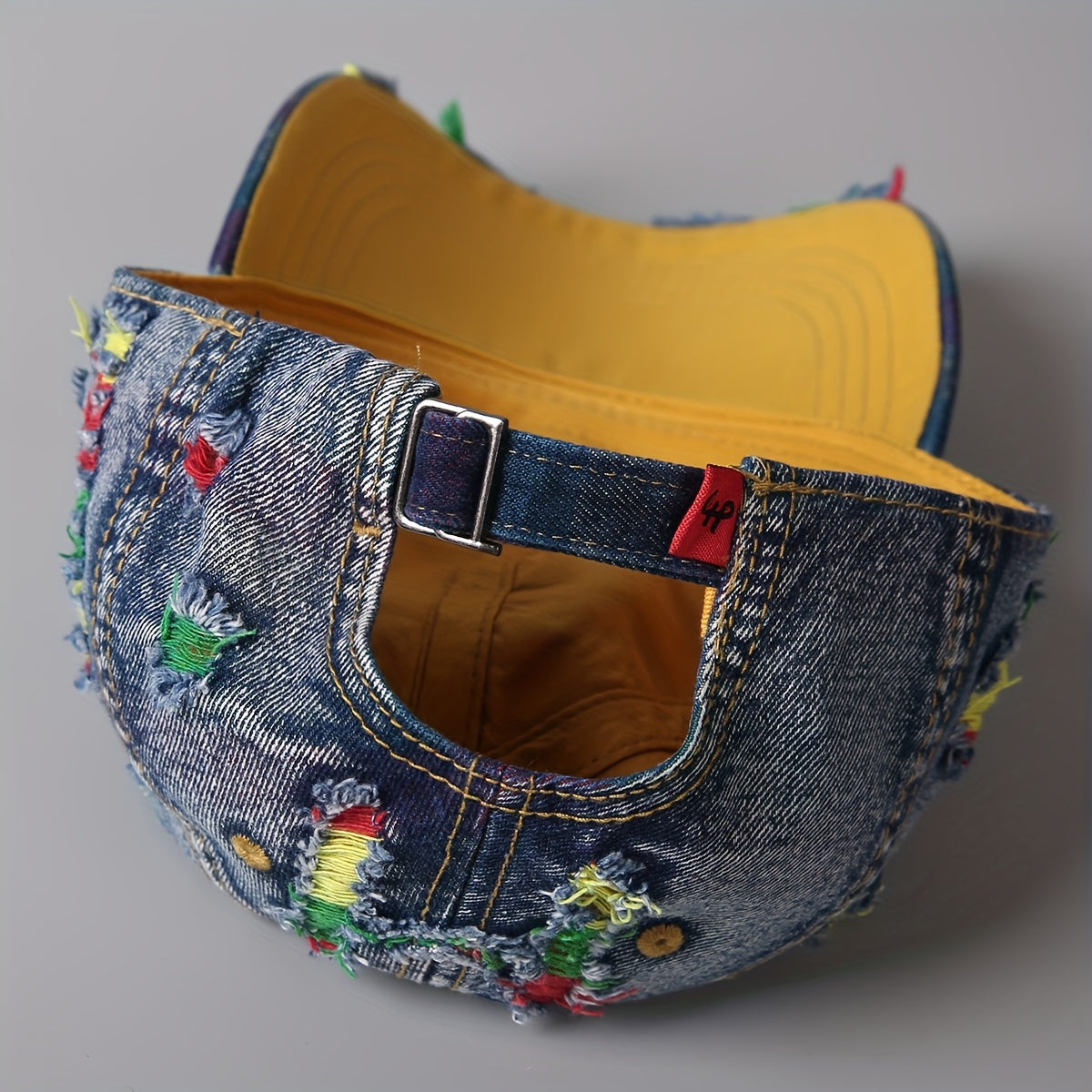 Colorburst Distressed Denim Cap