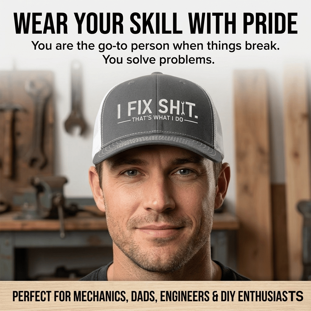 I Fix Shit Premium Embroidered Trucker Hat