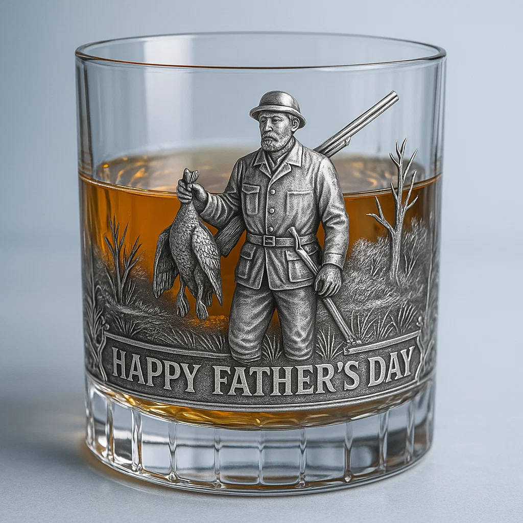 Father's Day Hunting Whisky Glass