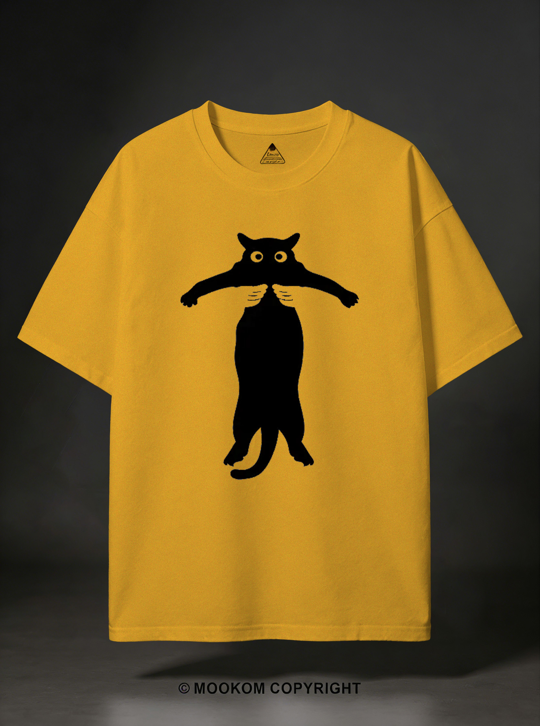 Black Cat Held By Hands Washed T-Shirt