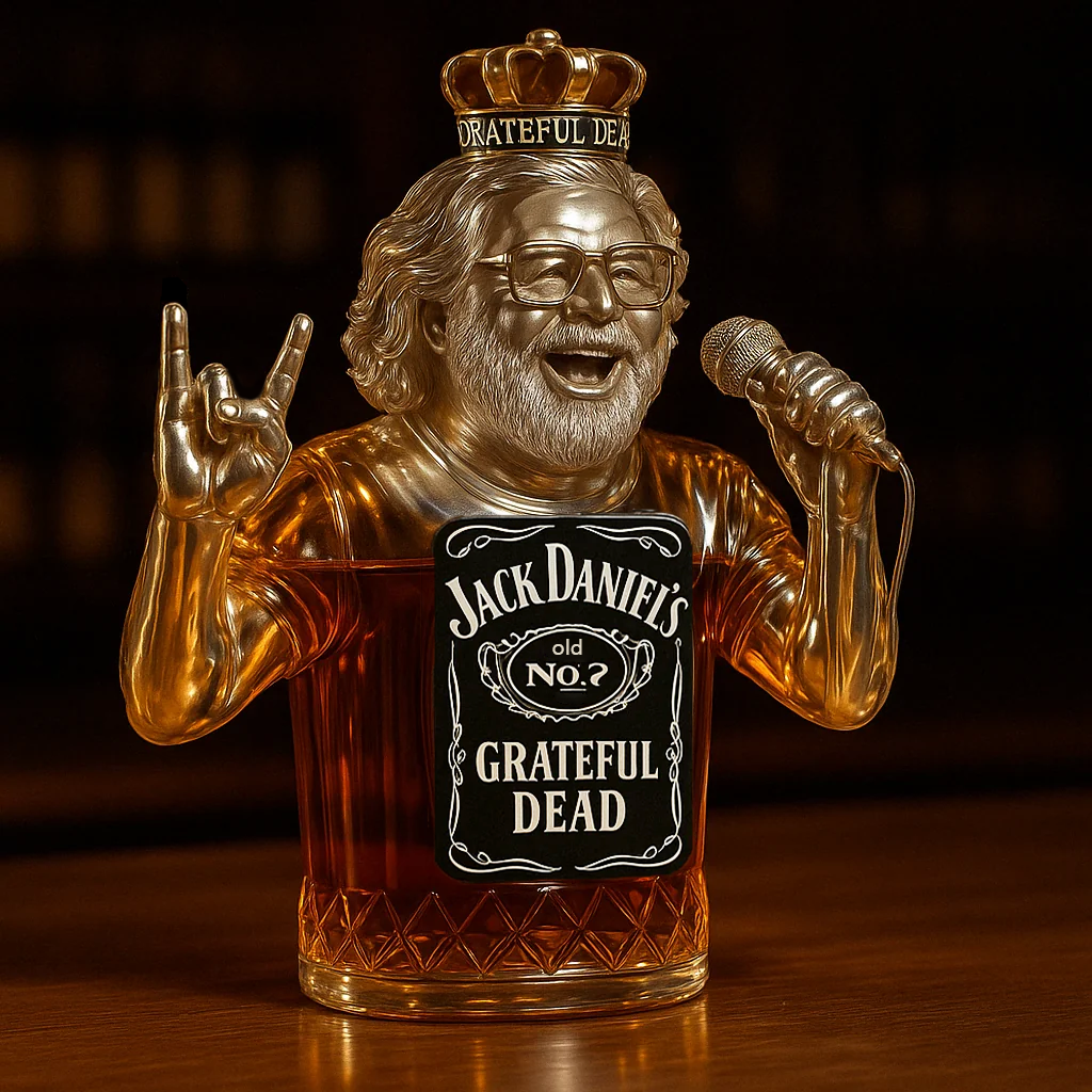 🎤Grateful Dead Jerry Garcia Whiskey Bottle