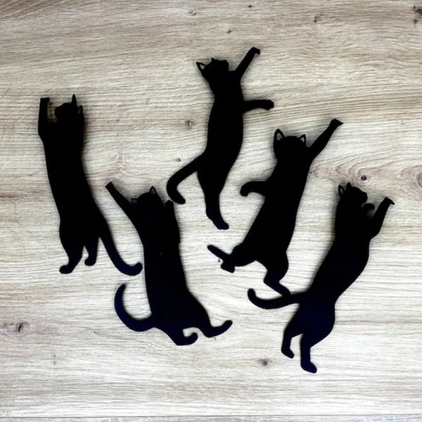 🏆Flash Sale⚡ 50K+ SOLD! 🔥😹5Pcs Metal Cat bookmark