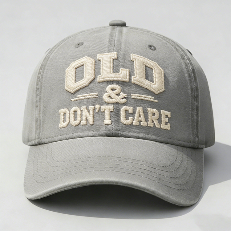 🧢2026 Hot Sale 49% OFF 🔥Vintage-Inspired Distressed"OLD & DON’T CARE"Cap