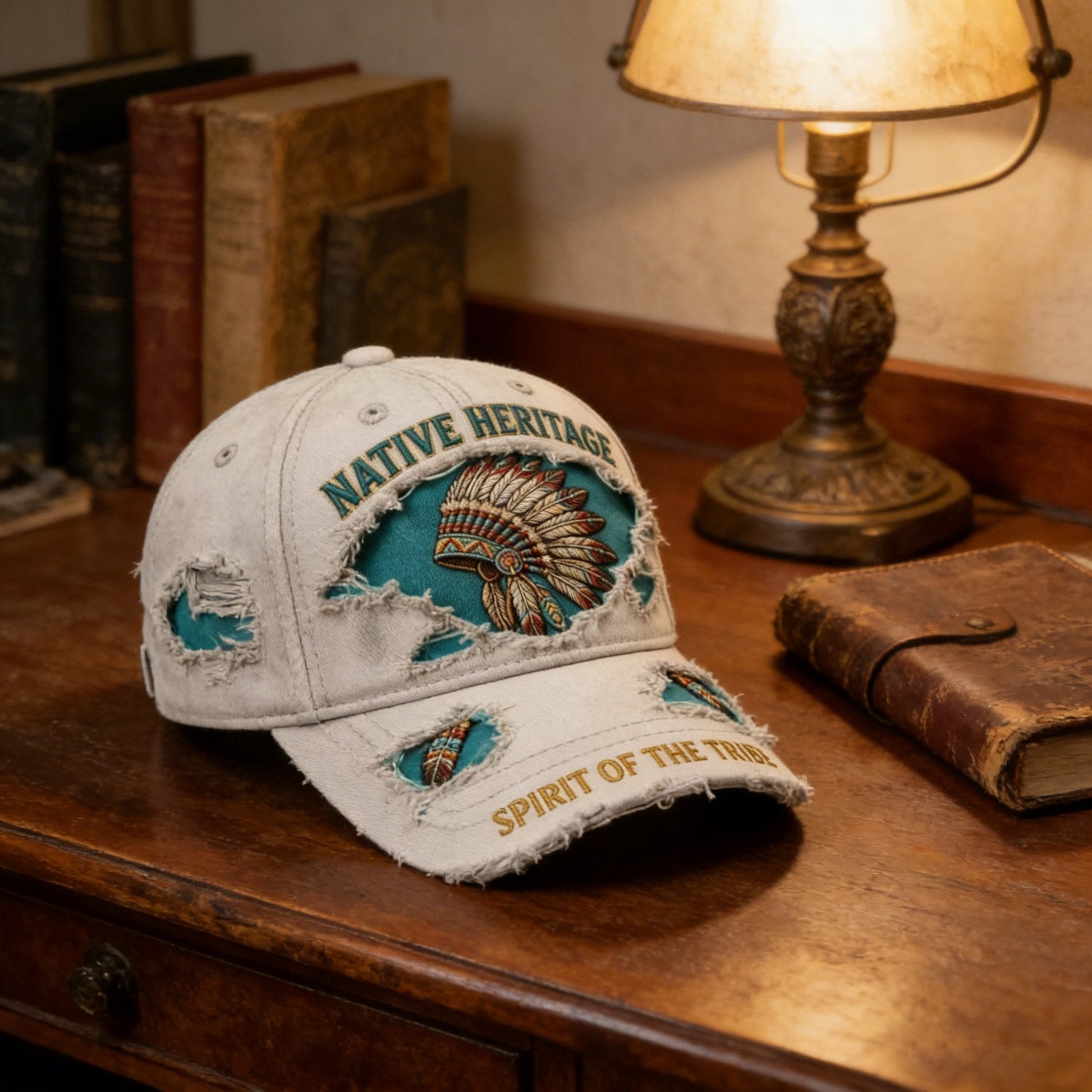 Native American Heritage Spirit Of The Tribe Distressed Cap