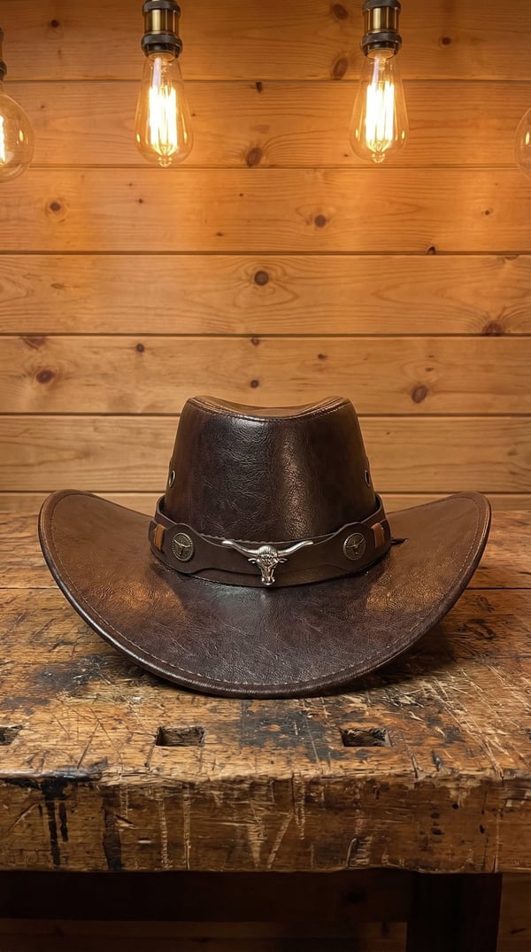 🔥Last Day 25% OFF🤠Daisy’s Premium Handcrafted Leather Cattleman Hat – Authentic Western Outback Style 🤠🌵 - Khaki (⏰7 in stock) / One Size Fits All