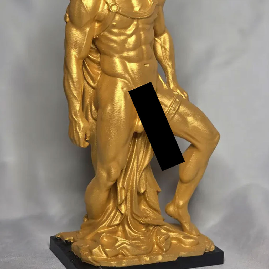 The "Hung in Gold" Male Sculpture