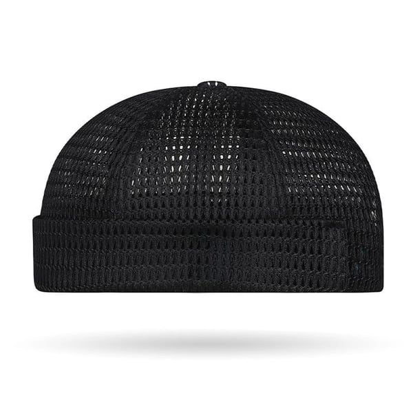 🔥Men’s Breathable Brimless Docker Hat – Lightweight Mesh Skull Cap for Summer Outdoor Wear