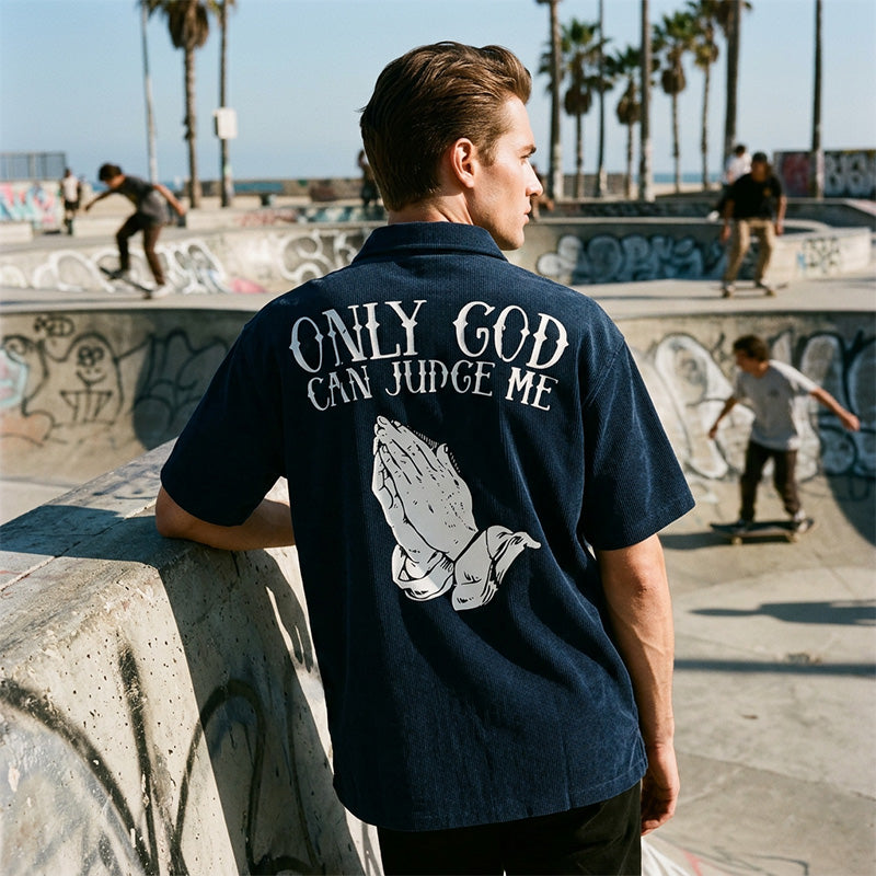 👕50% OFF!🙏Men's Praying Hands Graphic Tee – Cotton, Casual, Symbolic, Versatile ✨