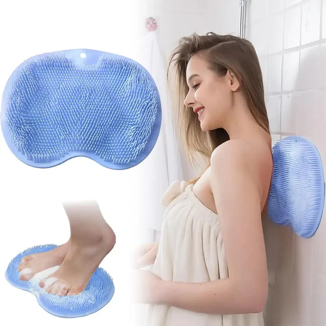 💦Shower Foot & Back Scrubber, Massage Pad💦
