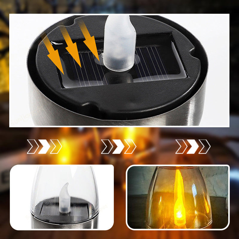 ☀️ Solar Flickering Tea Lights – Realistic Flame Effect, Dusk-to-Dawn Auto On, IP65 Waterproof & 6-8 Hours of Ambient Garden Light 🌙