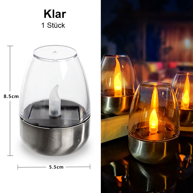 ☀️ Solar Flickering Tea Lights – Realistic Flame Effect, Dusk-to-Dawn Auto On, IP65 Waterproof & 6-8 Hours of Ambient Garden Light 🌙