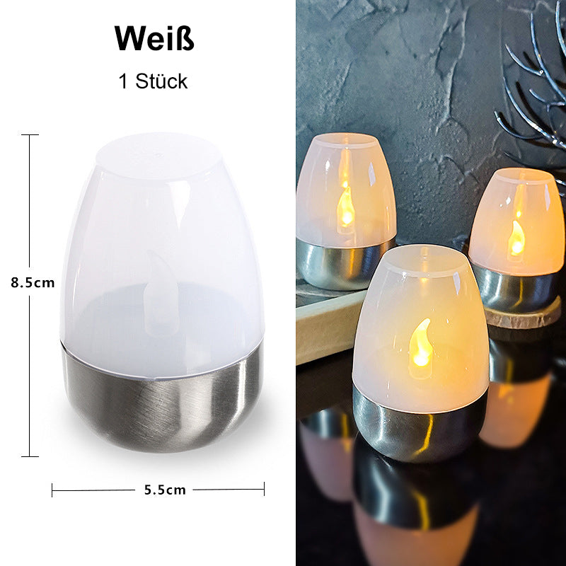 ☀️ Solar Flickering Tea Lights – Realistic Flame Effect, Dusk-to-Dawn Auto On, IP65 Waterproof & 6-8 Hours of Ambient Garden Light 🌙