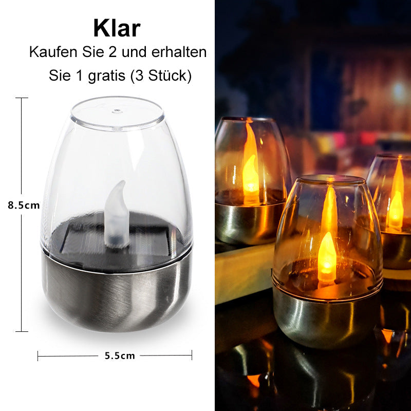 ☀️ Solar Flickering Tea Lights – Realistic Flame Effect, Dusk-to-Dawn Auto On, IP65 Waterproof & 6-8 Hours of Ambient Garden Light 🌙