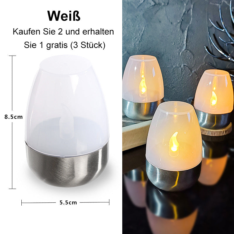 ☀️ Solar Flickering Tea Lights – Realistic Flame Effect, Dusk-to-Dawn Auto On, IP65 Waterproof & 6-8 Hours of Ambient Garden Light 🌙