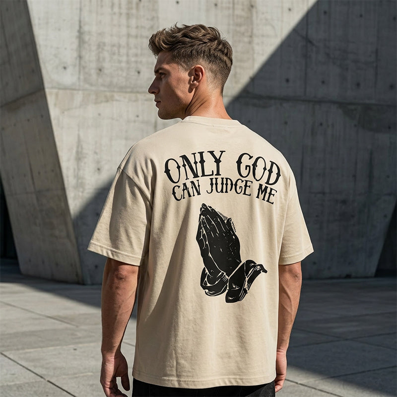 👕50% OFF!🙏Men's Praying Hands Graphic Tee – Cotton, Casual, Symbolic, Versatile ✨