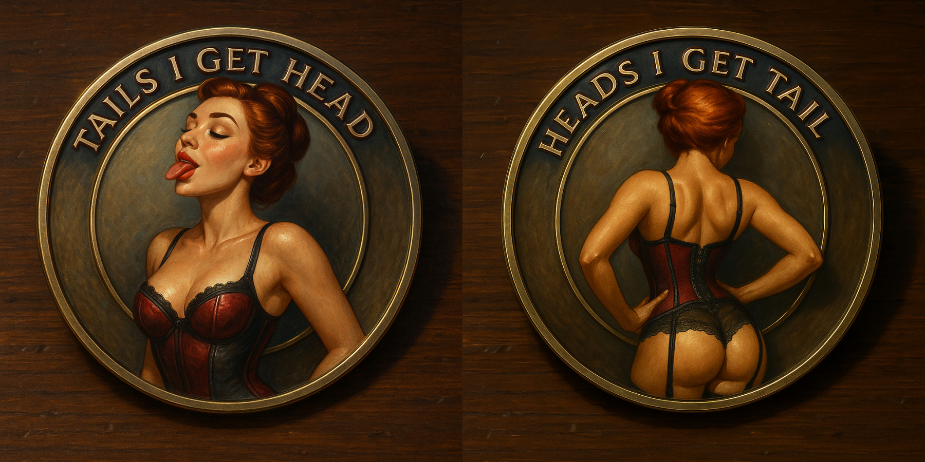 Funny Heads and Tails Coins