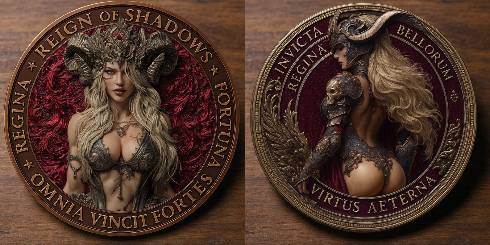 Dark Fantasy Warrior Queen Commemorative Coin