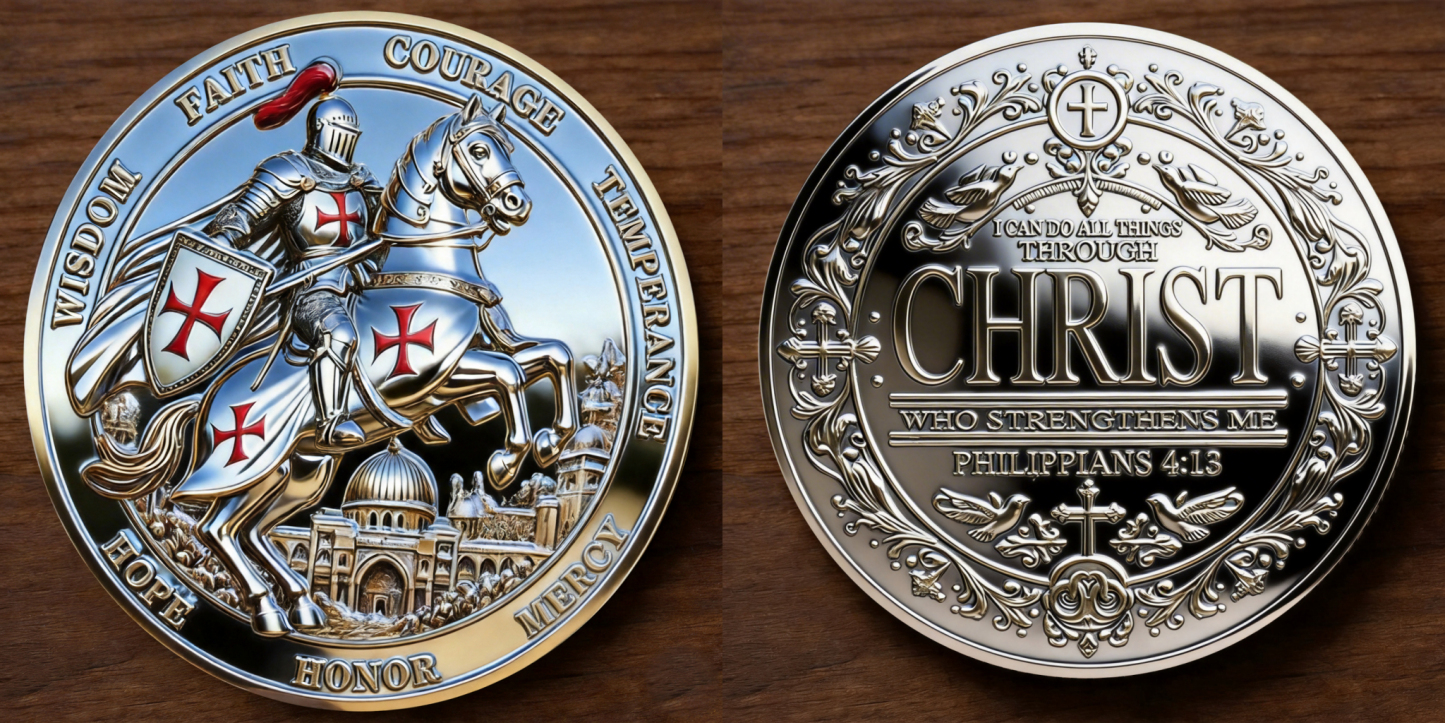 ⚡️Last Day 60% OFF - Brotherhood of Knights Commemorative Coin ⚔️🛡️