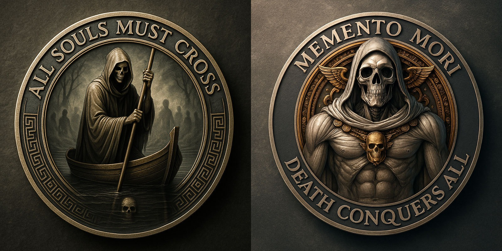 💀🛶Memento Mori – Ferryman of Souls Commemorative Coin