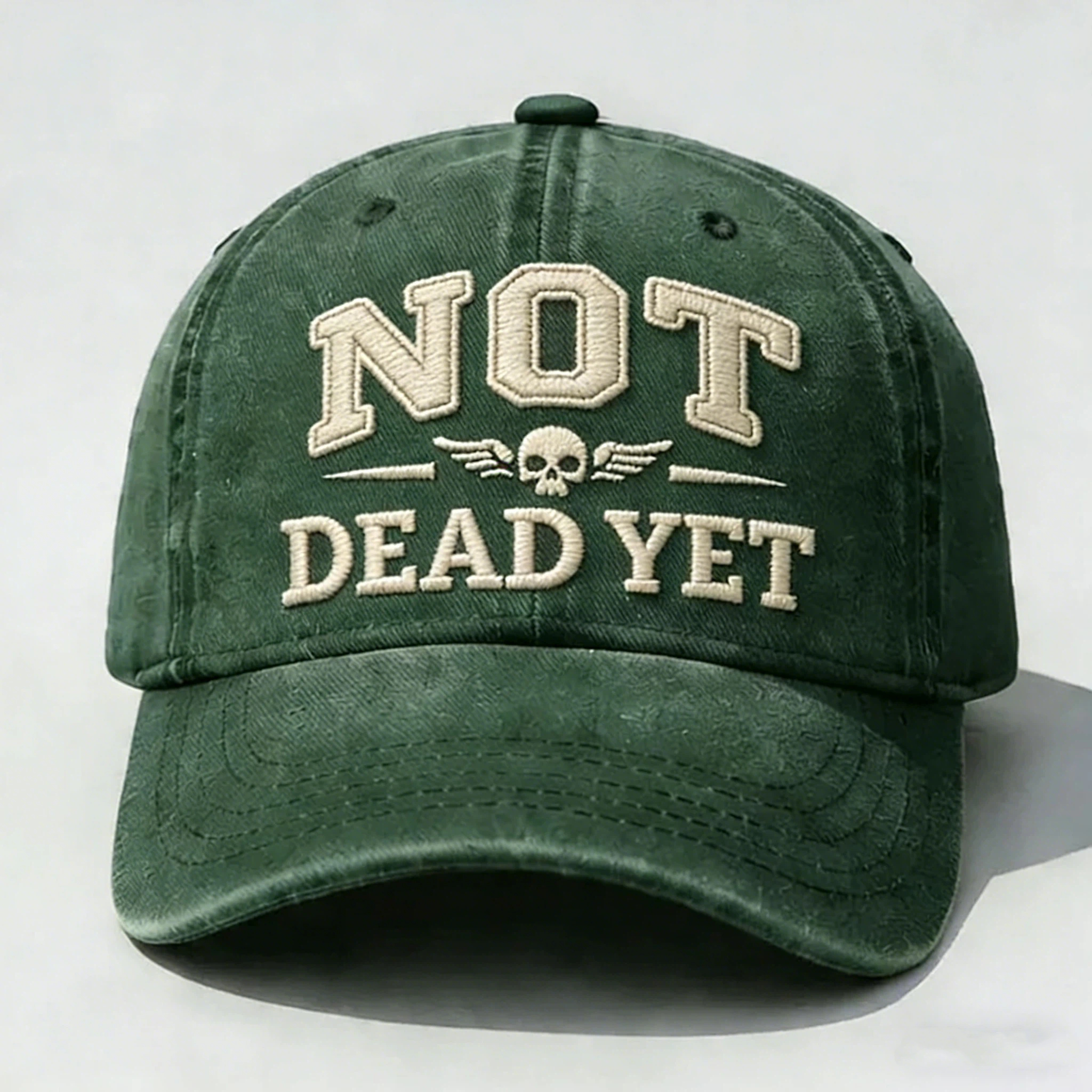 🏆Flash Sale 60% OFF✨Not Dead Yet Embroidery Cap🎁Buy 3 Free Shipping