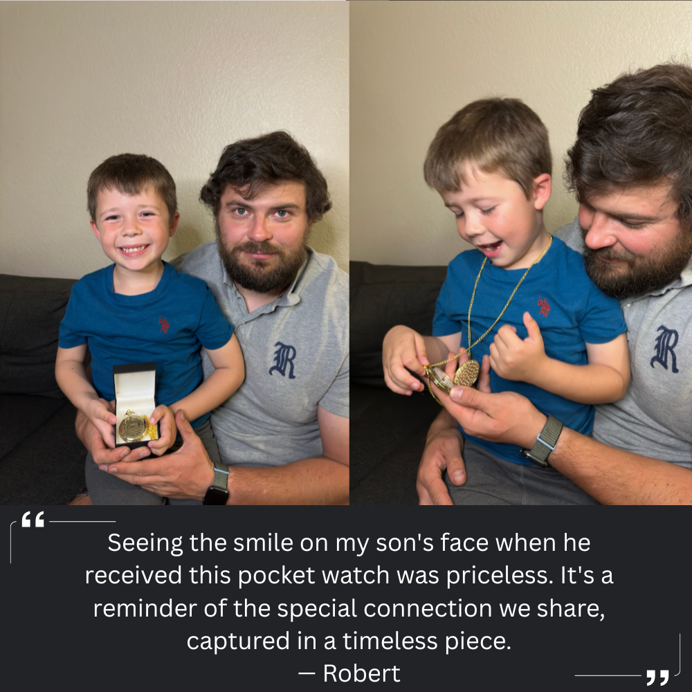 To My Son / From Dad - Luxury Vintage Pocket Watch Gift