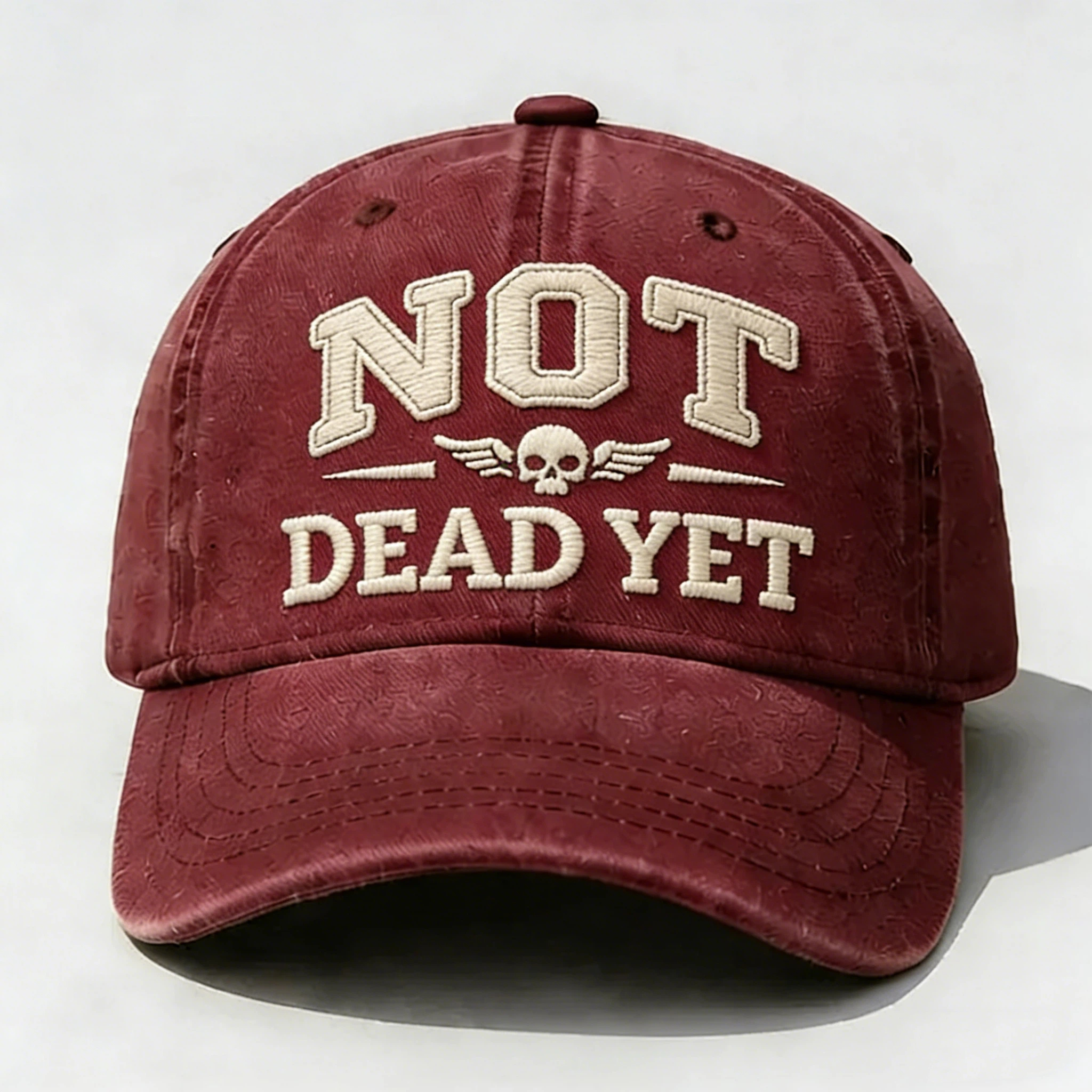 🏆Flash Sale 60% OFF✨Not Dead Yet Embroidery Cap🎁Buy 3 Free Shipping