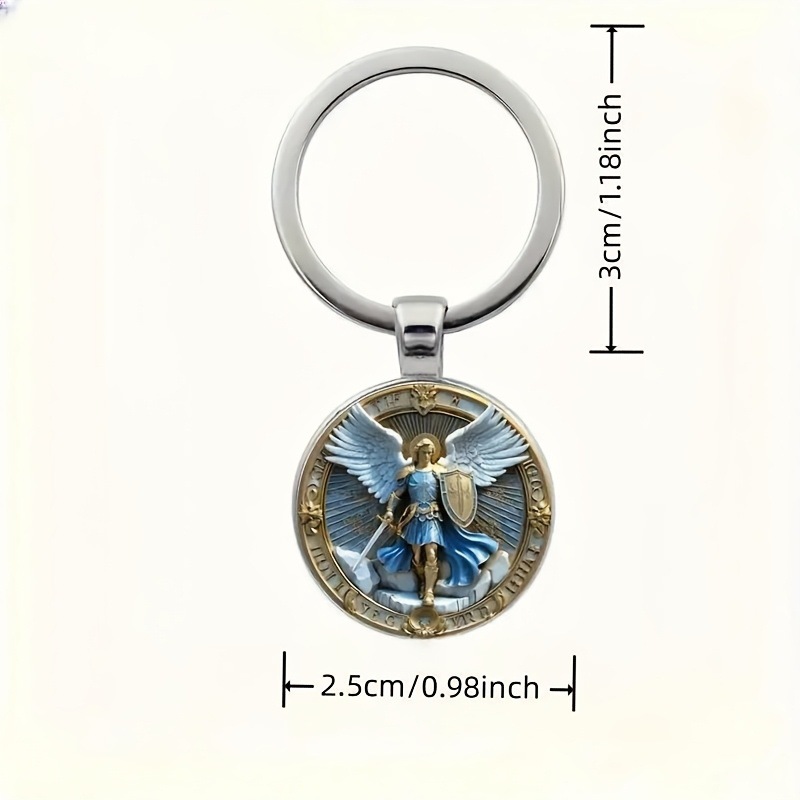 🛡️ Angel of Justice Guardian Keychain