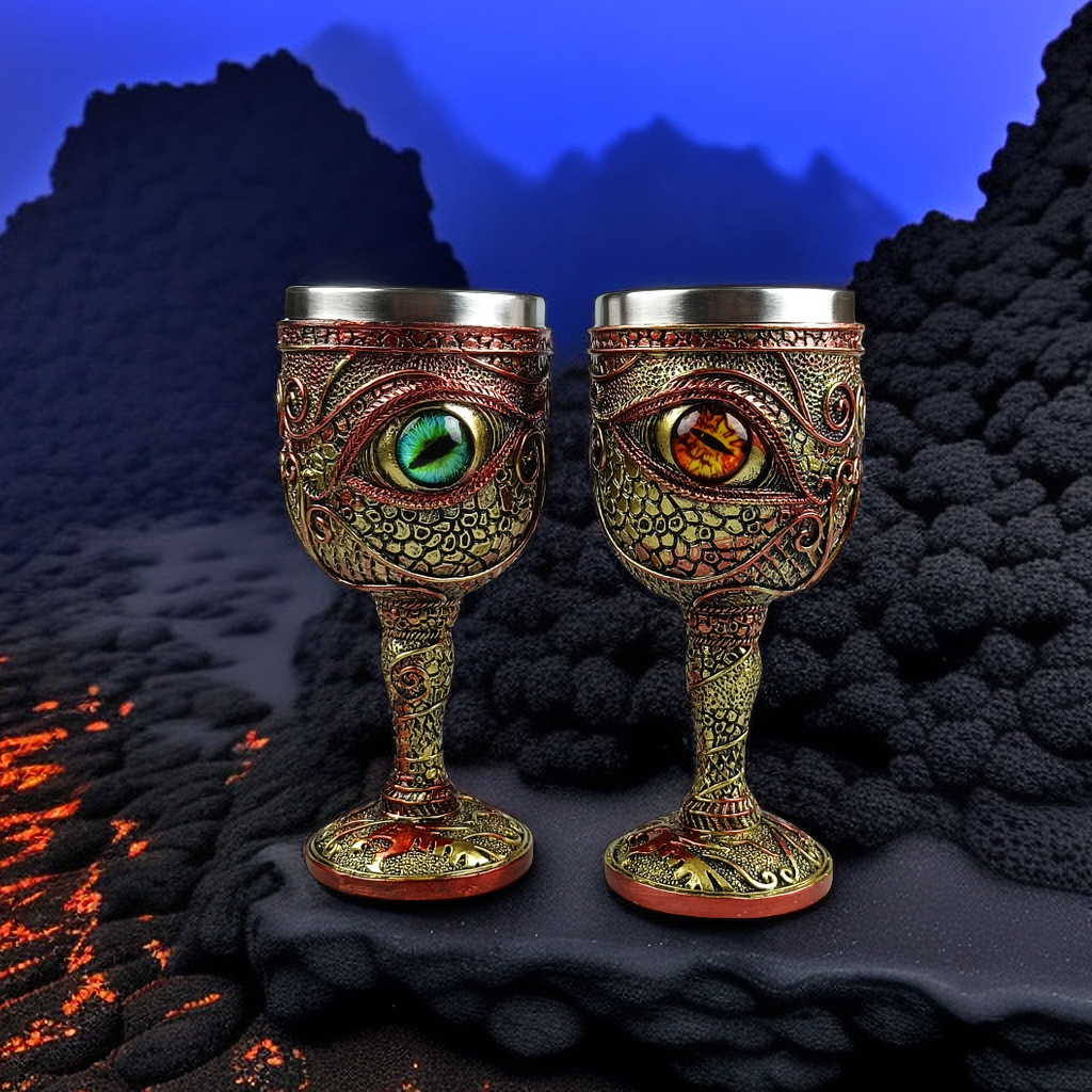 👁️🐉Demon Eye Dragon Wine Glass 