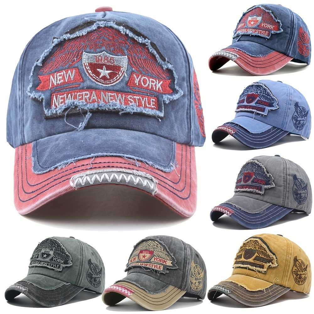 New York Urban Vintage Embroidered Baseball Cap