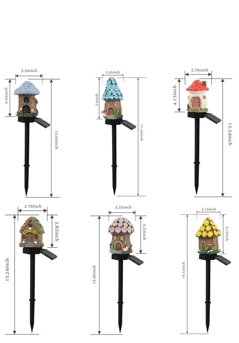 🏡✨ Magical Solar Garden Cottage Lights ✨🌼