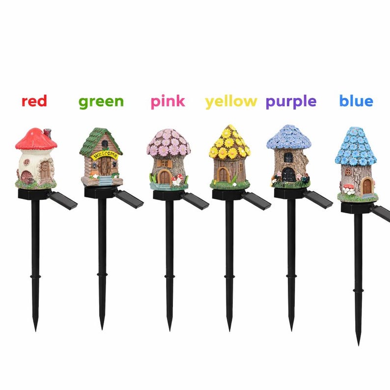 🏡✨ Magical Solar Garden Cottage Lights ✨🌼