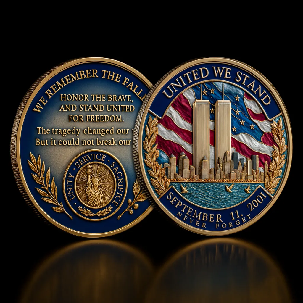 9/11 “United We Stand” Commemorative Coin – 25th Anniversary✨