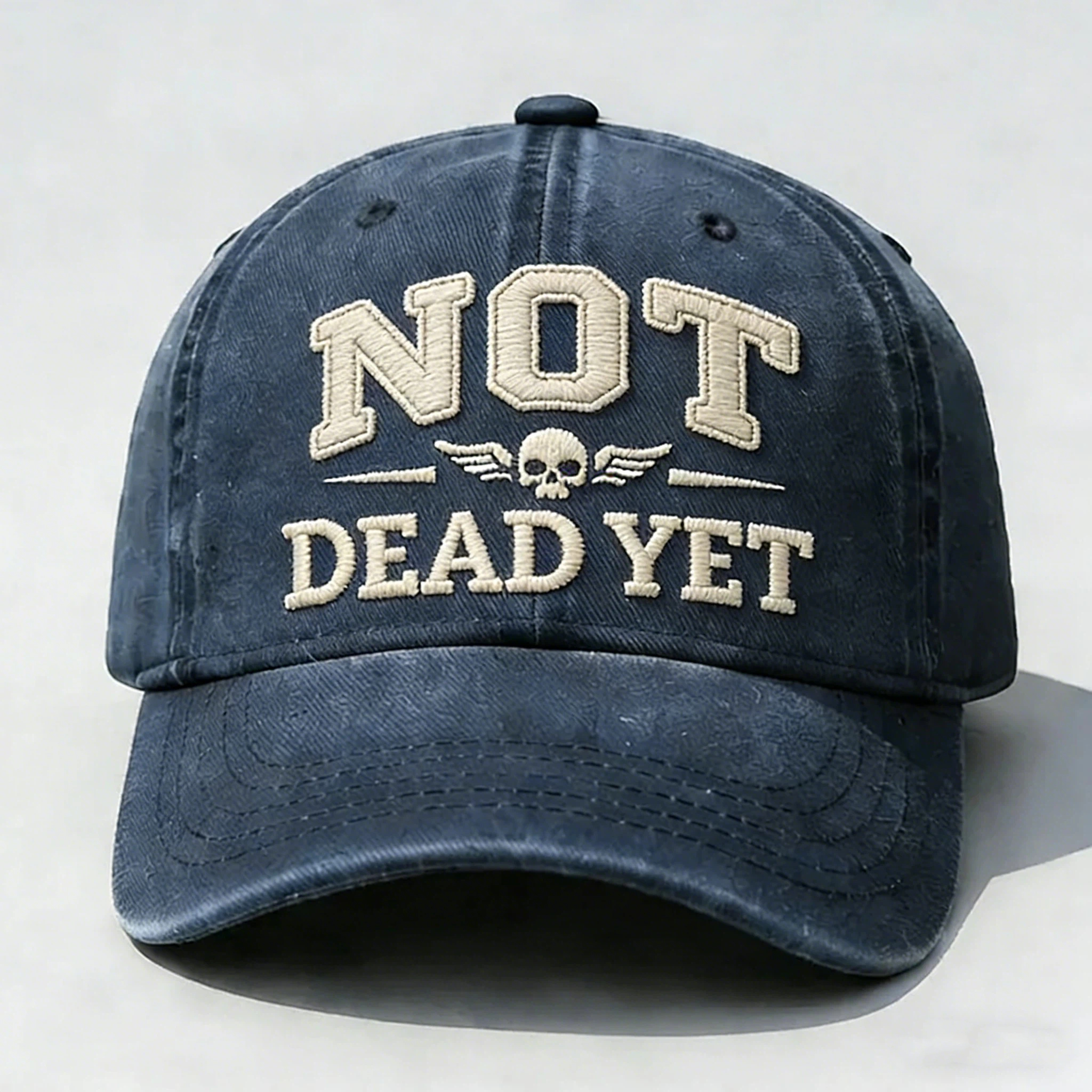 🏆Flash Sale 60% OFF✨Not Dead Yet Embroidery Cap🎁Buy 3 Free Shipping